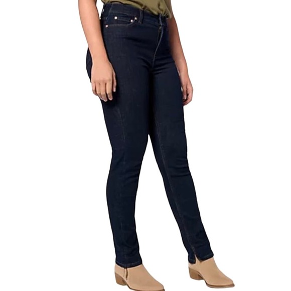 DEMIN & CO Denim - Denim & Co. Canyon Retreat Stovepipe Ranger Jean DARK WASH NWT SIZE 18W